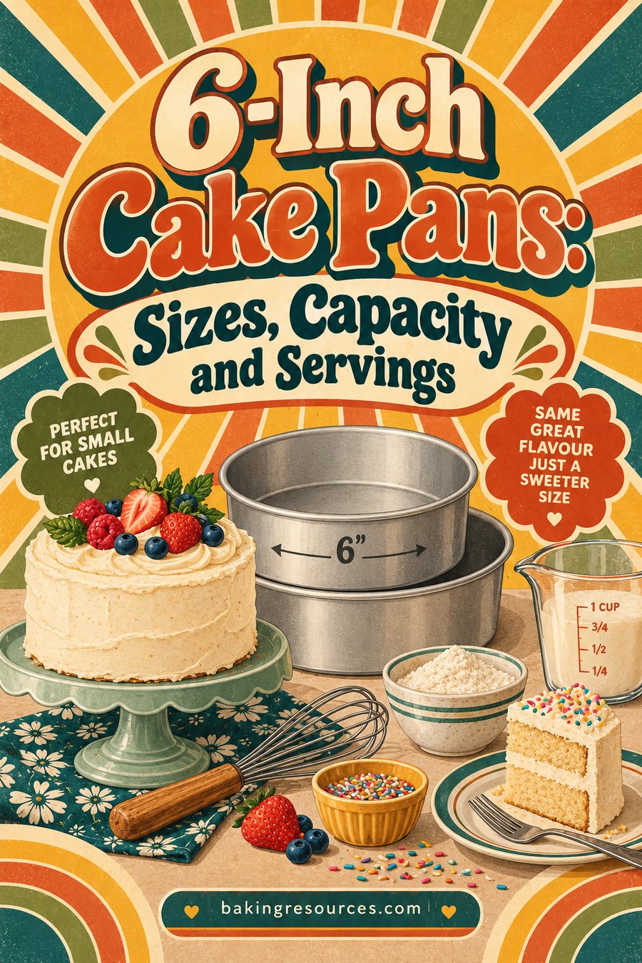 Cake Mold 6 Inch: Sizes, Capacity and Servings