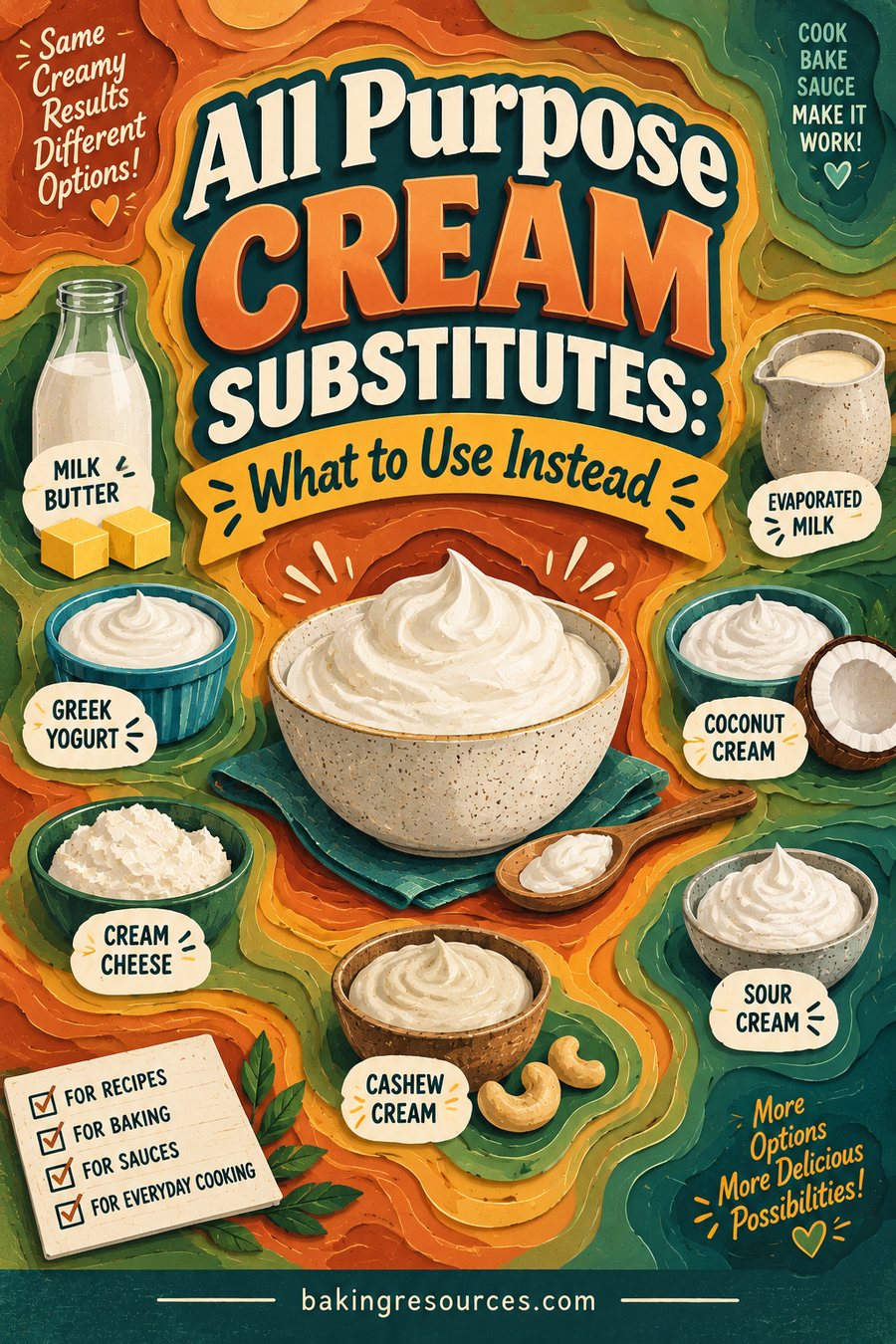All Purpose Cream Substitutes