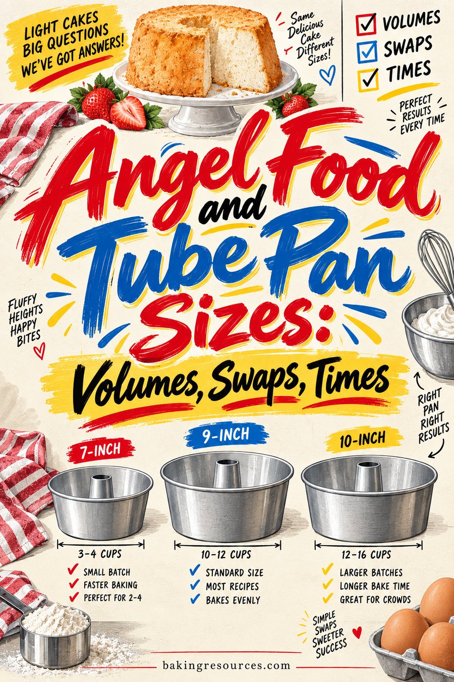 Angel Food and Tube Pan Sizes