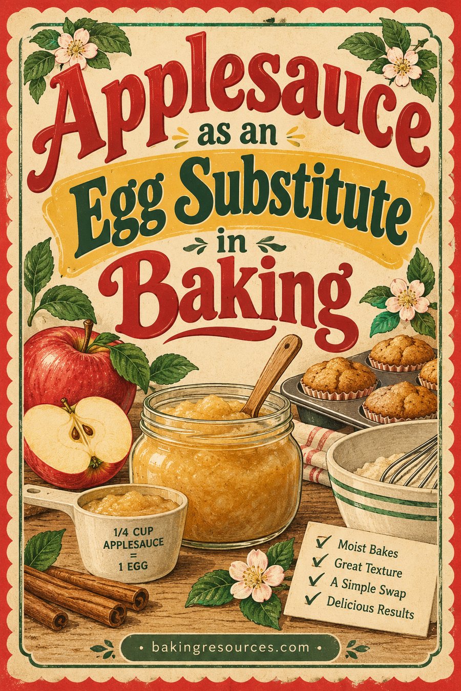 Applesauce as an Egg Substitute in Baking