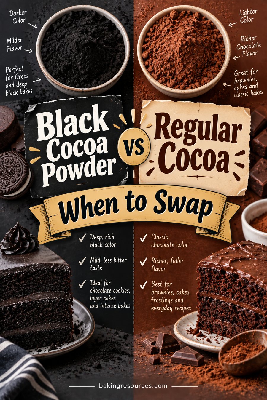 Black Cocoa Powder vs Regular Cocoa: What Actually Changes