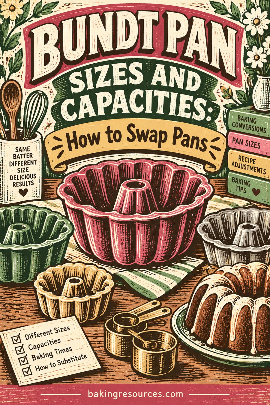 Bundt Pan Sizes and Capacities
