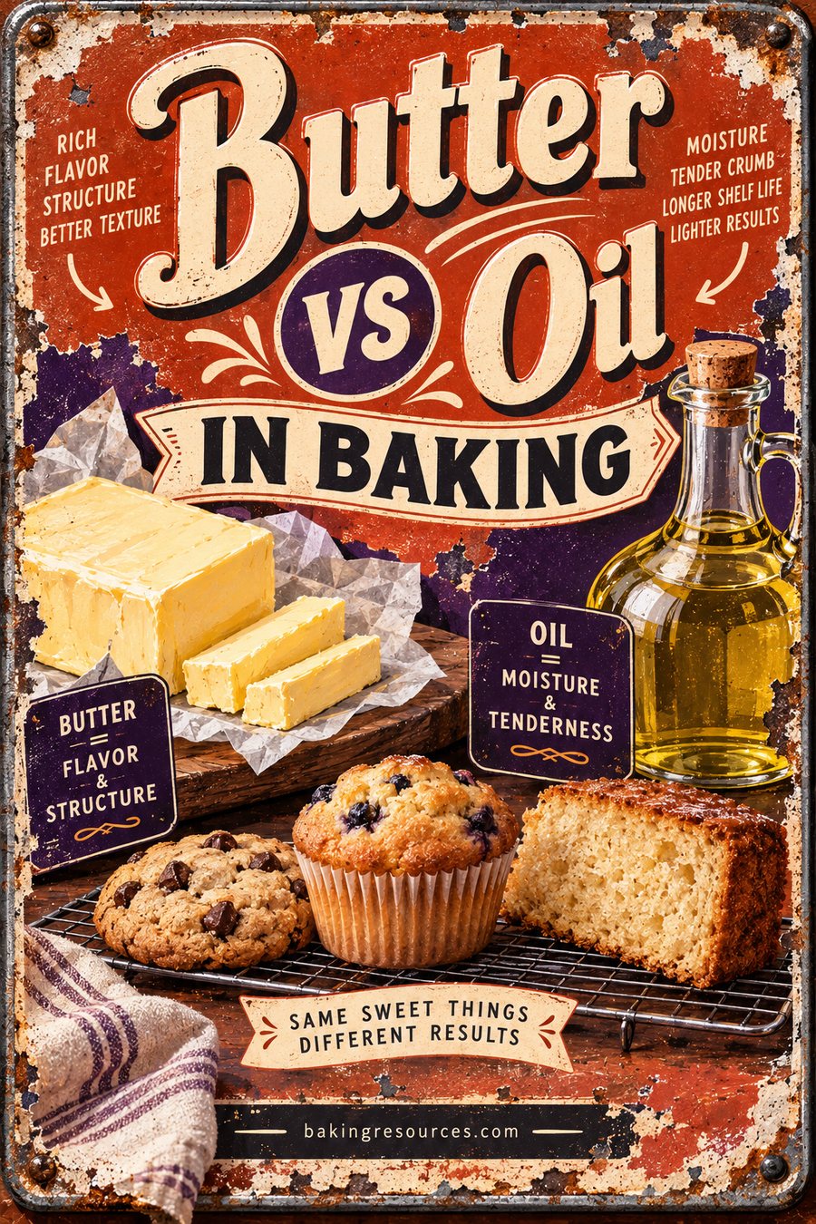Butter vs Oil in Baking