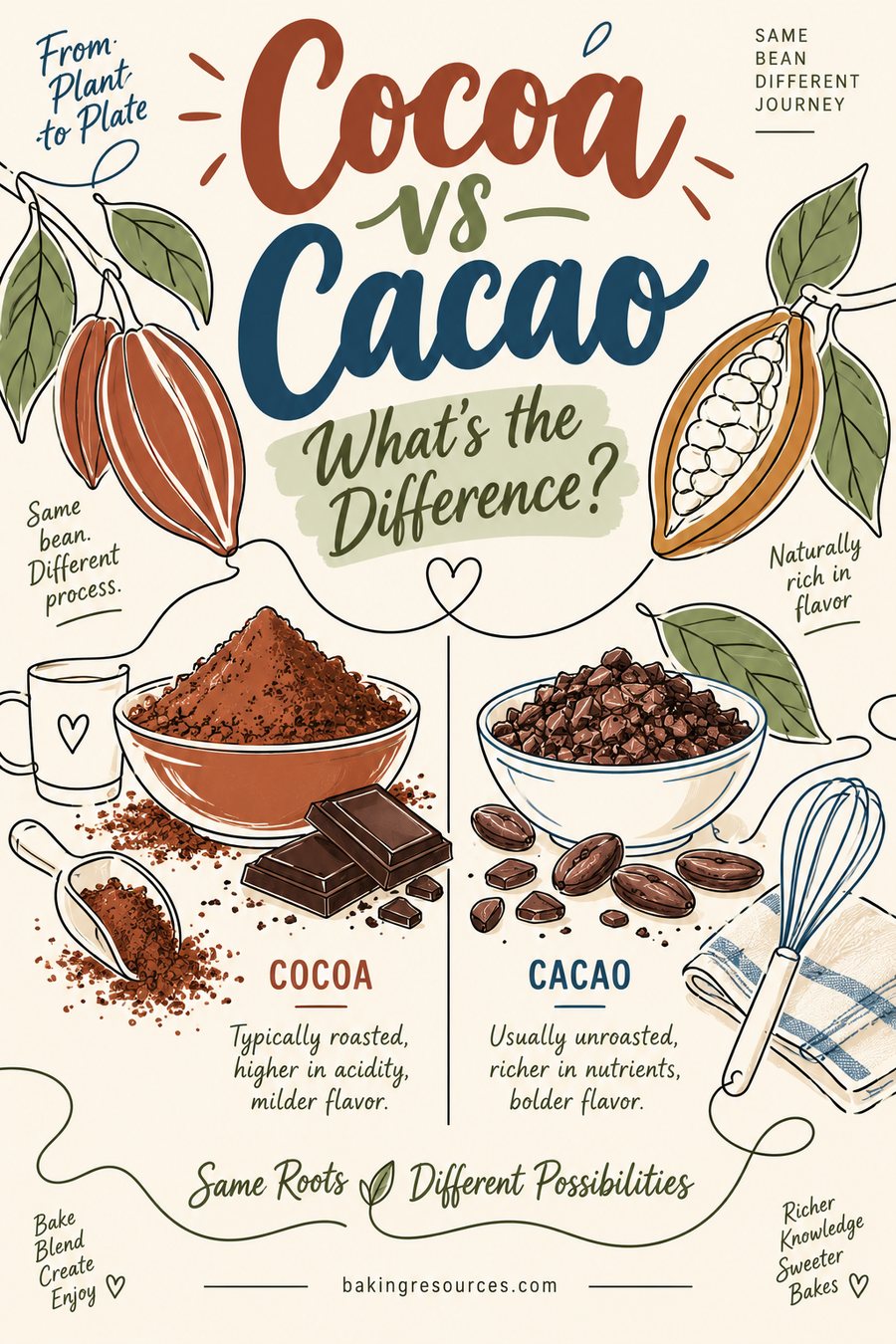 Cocoa vs Cacao: What's the Difference?