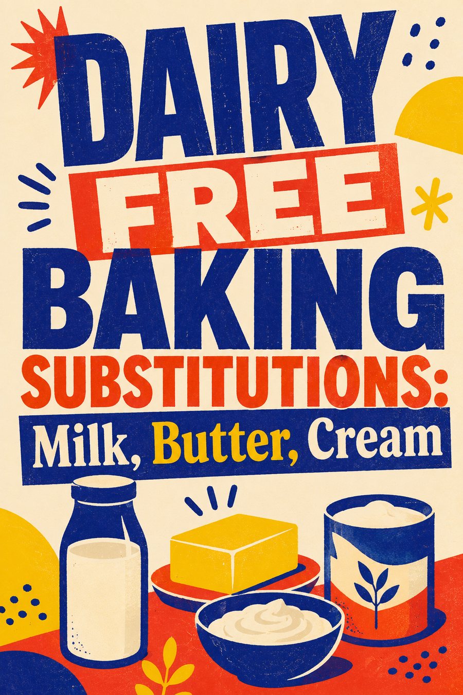 Dairy Free Baking Substitutions