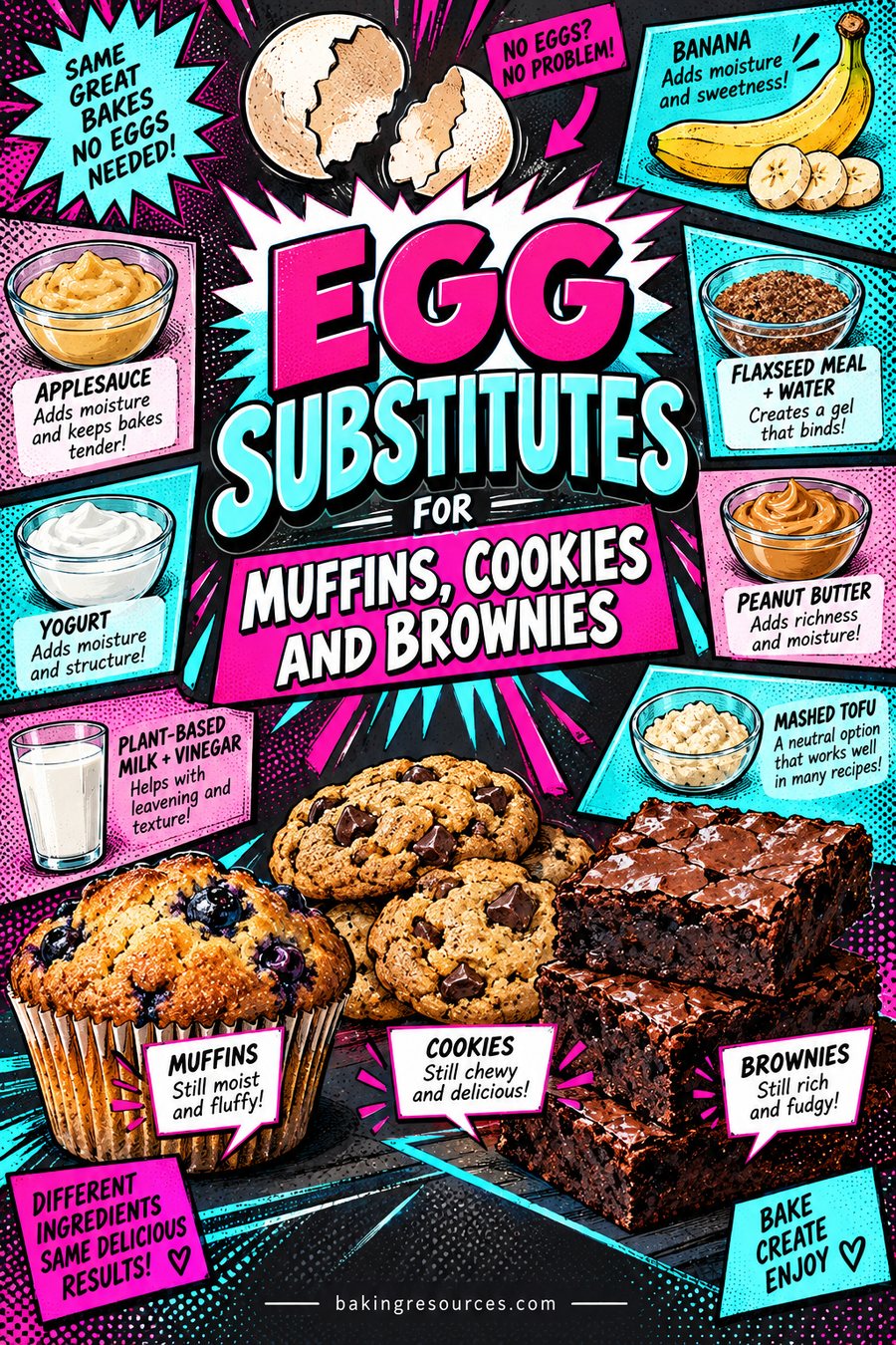 Egg Substitutes for Muffins, Cookies and Brownies