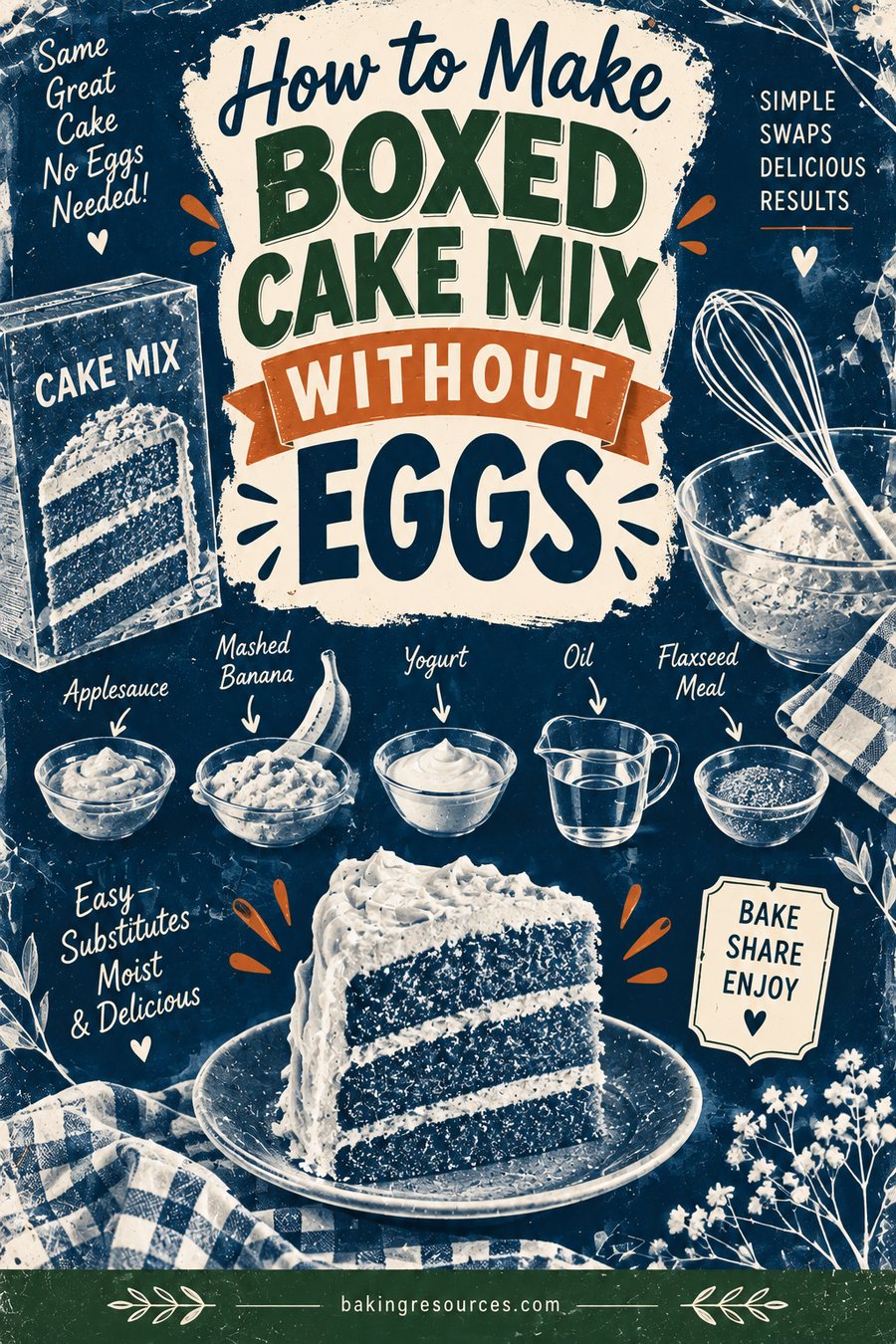 How to Make Boxed Cake Mix Without Eggs