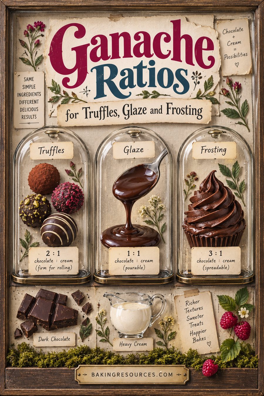 Ganache Ratio: Truffles, Glaze, Frosting and Drip