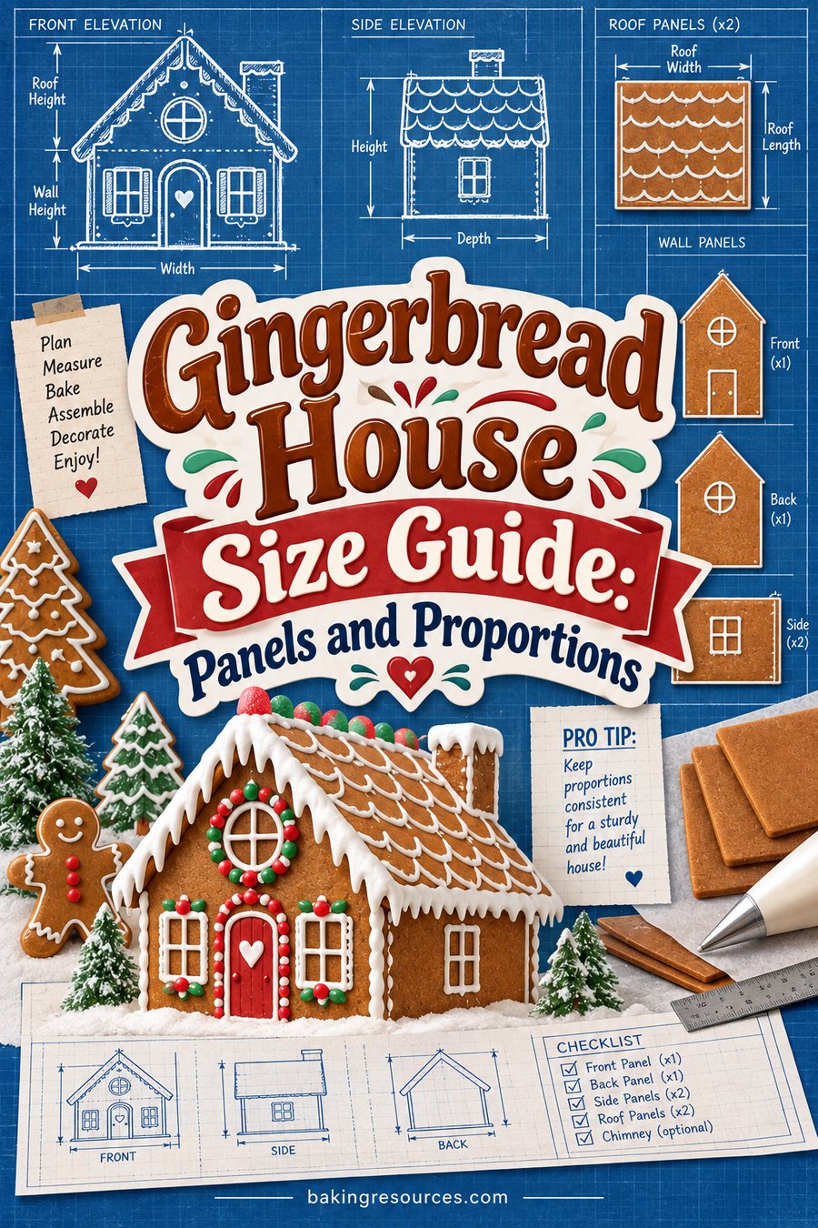 Gingerbread House Size Guide