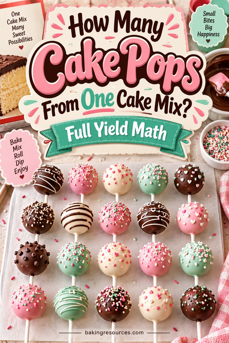 How Many Cake Pops From One Cake Mix?
