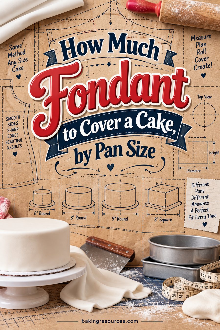 How Much Fondant to Cover a Cake