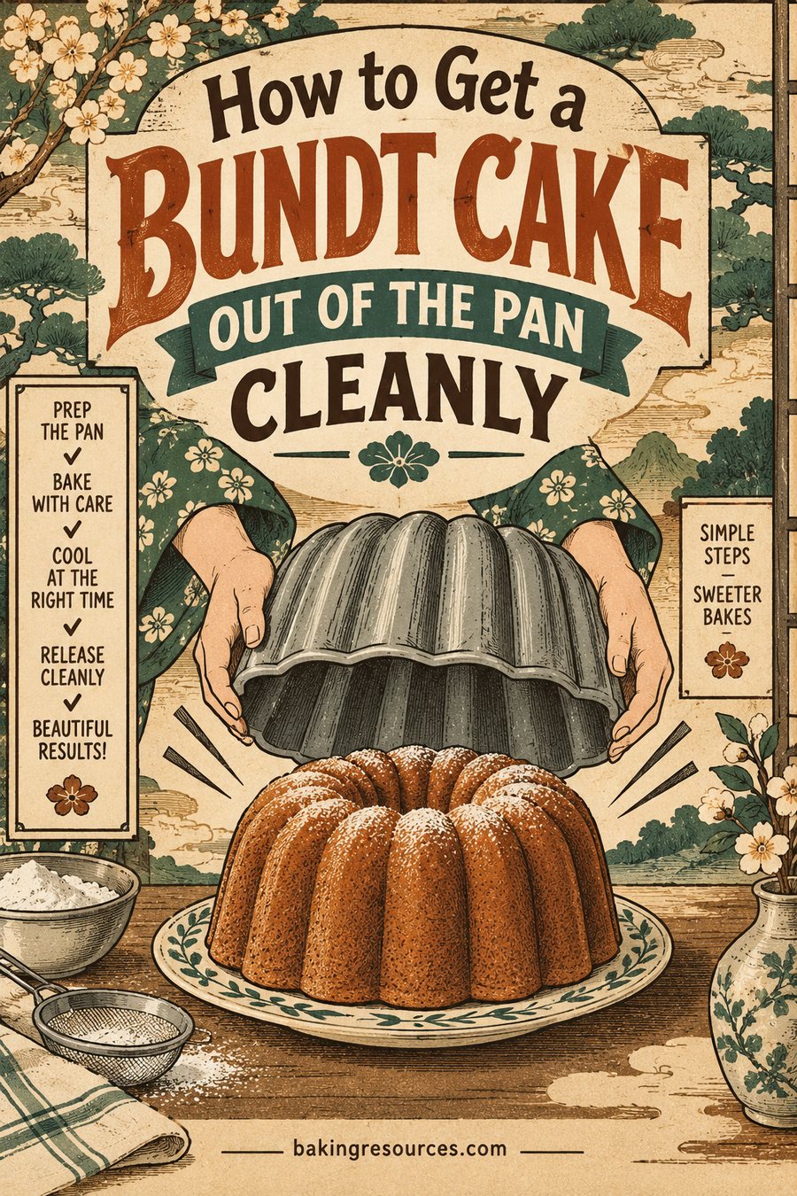 How to Get a Bundt Cake Out of the Pan