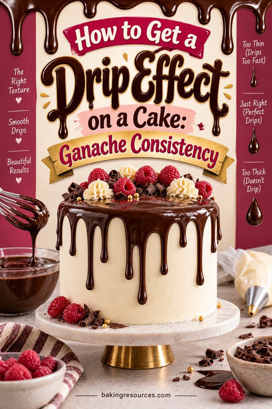 How to Get a Drip Effect on a Cake