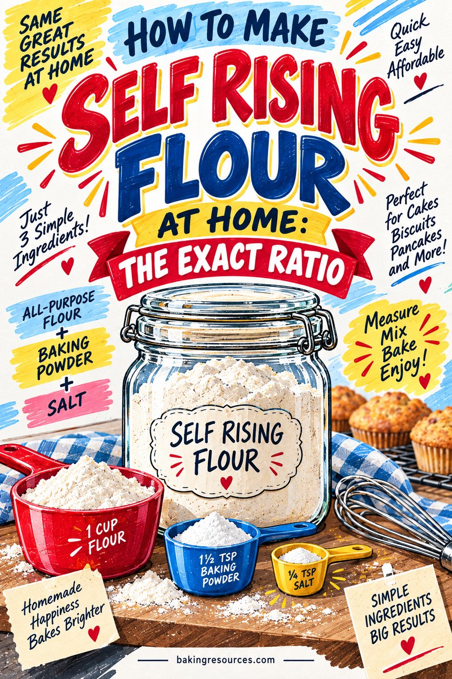 How to Make Self Rising Flour at Home: The Exact Ratio