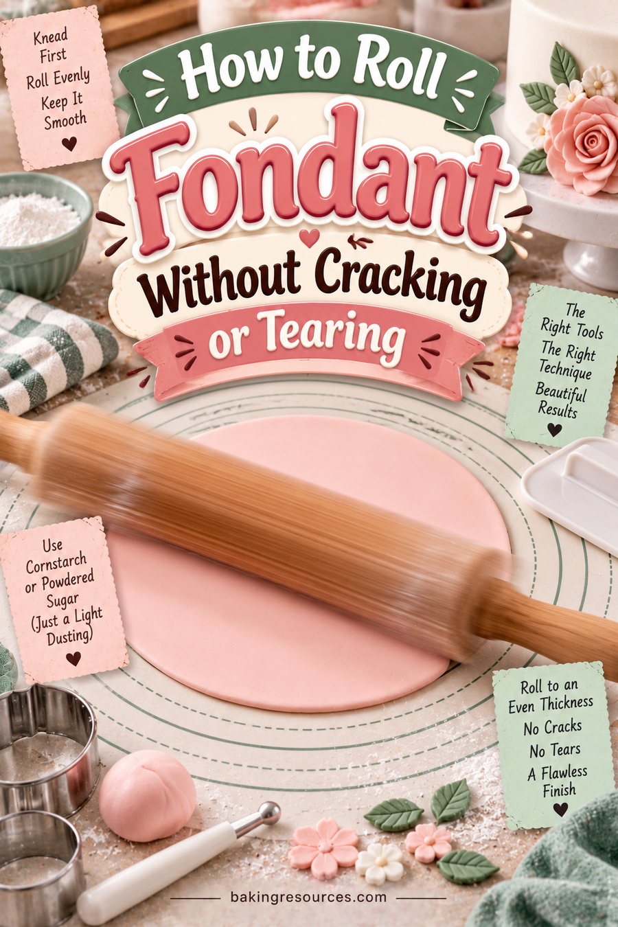How to Roll Fondant Without Cracking