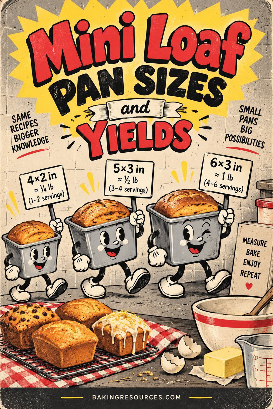 Mini Loaf Pan Sizes and Yields