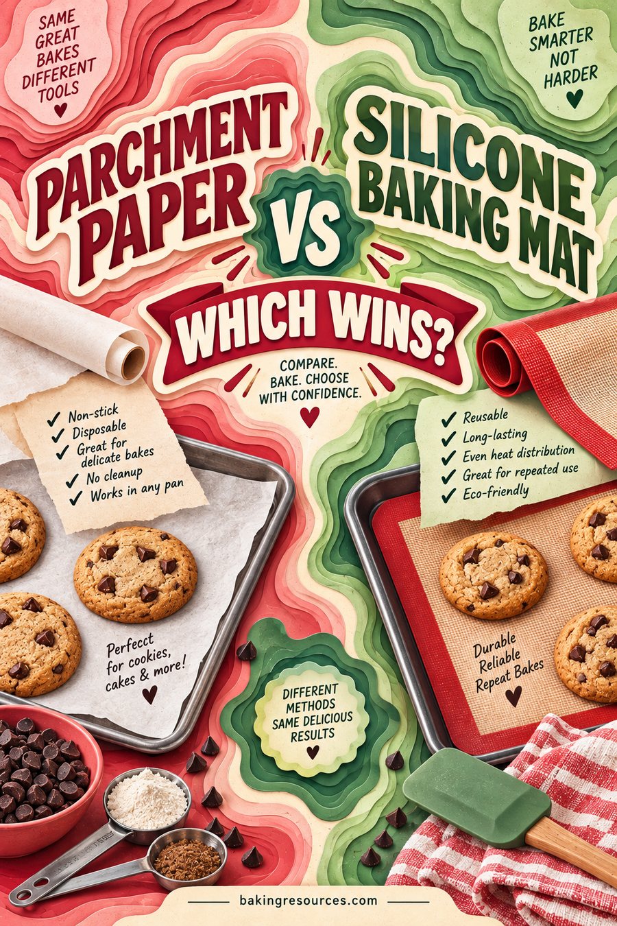 Parchment Paper vs Silicone Baking Mat