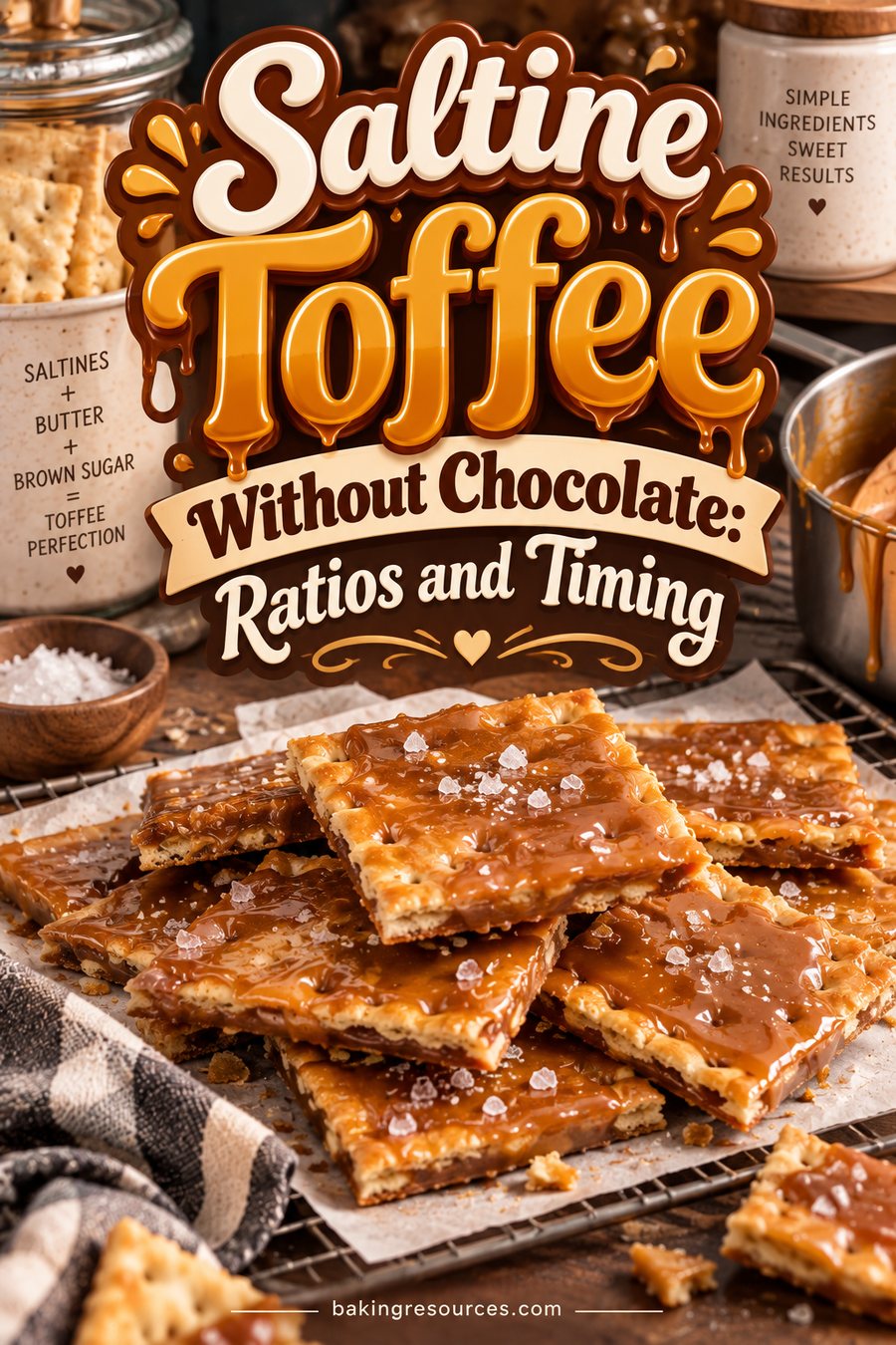 Saltine Toffee Without Chocolate