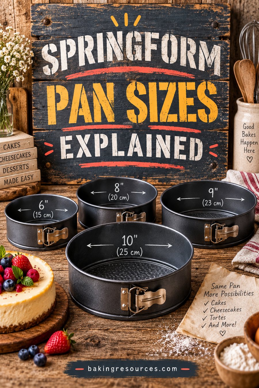 Springform Pan Sizes Explained