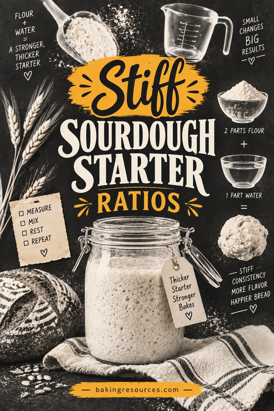 Stiff Sourdough Starter Ratios