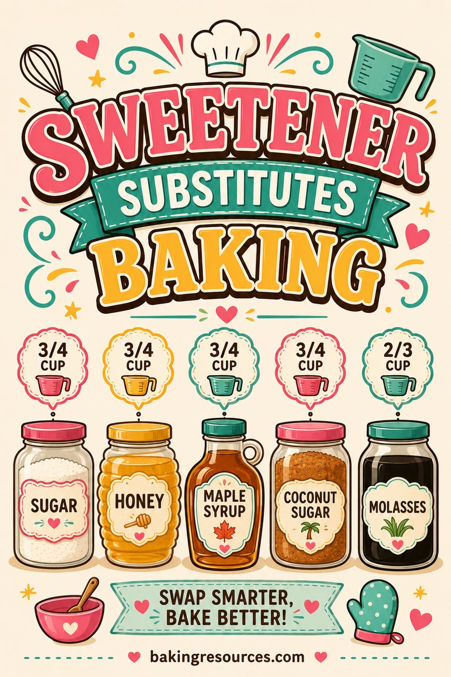 Sweetener Substitutes Baking: What Swaps for What