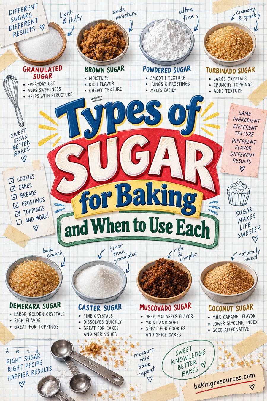 Types of Sugar for Baking and When to Use Each