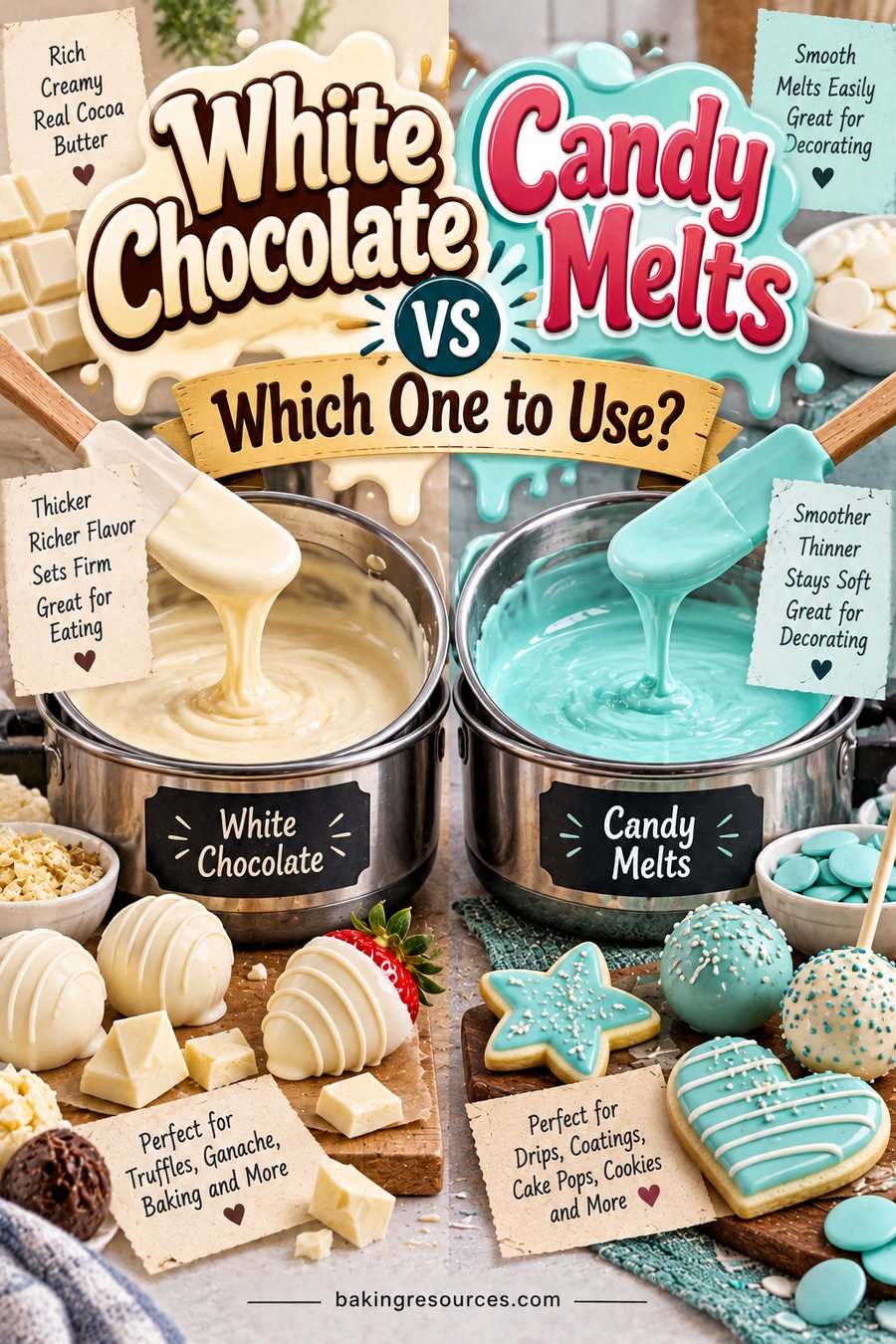 White Chocolate vs Candy Melts: What Sets Them Apart