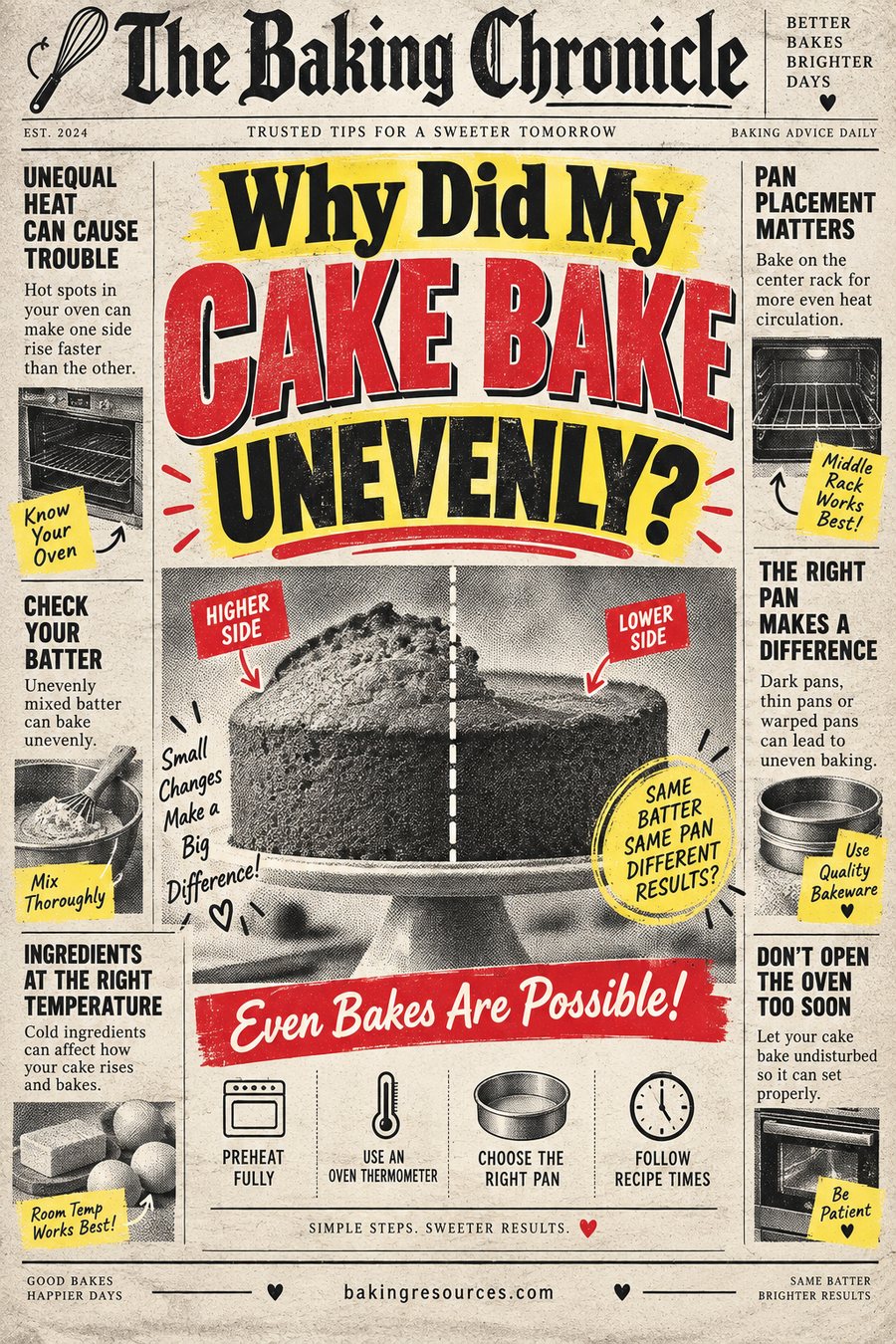 Why Did My Cake Bake Unevenly?