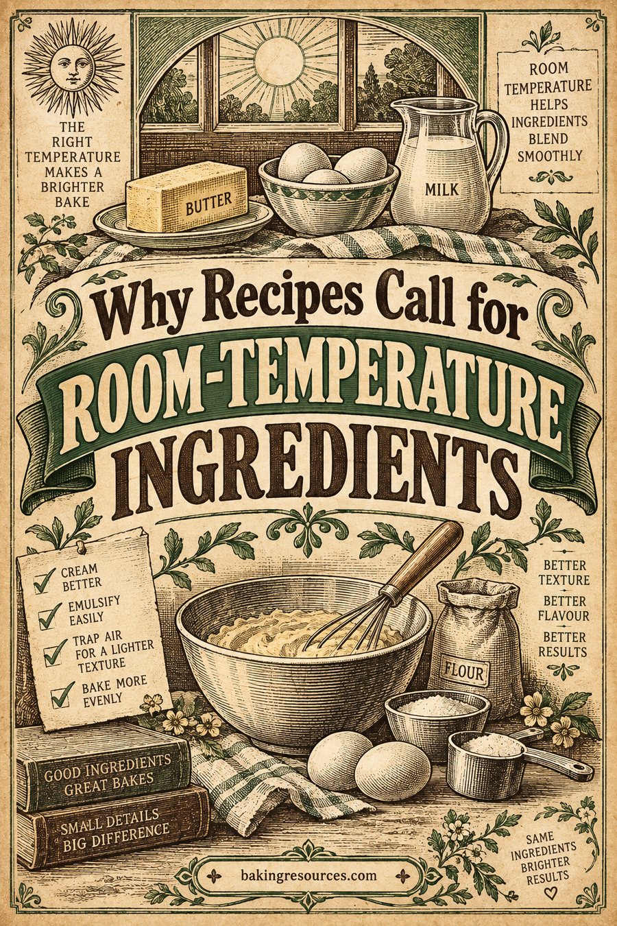 Why Recipes Call for Room-Temperature Ingredients